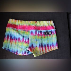 FLEO Rainbow Tie Dye Shorts